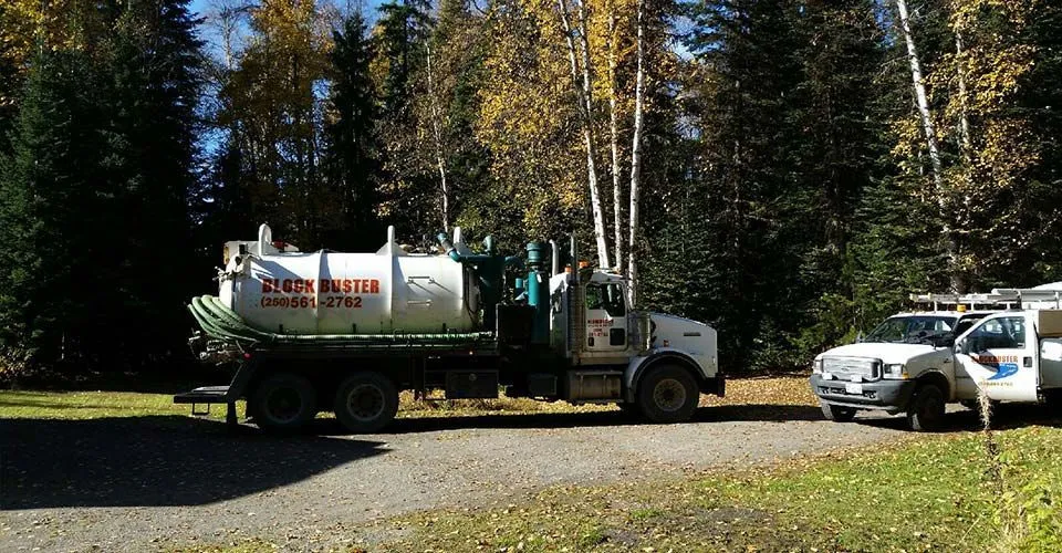 blockbuster trucks for septic work
